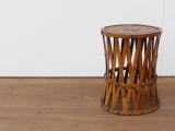 古道具 竹製 丸椅子